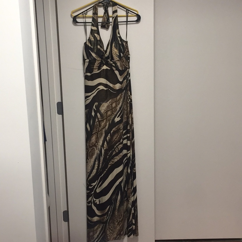 Snake and Zebra print dress from Cashe’